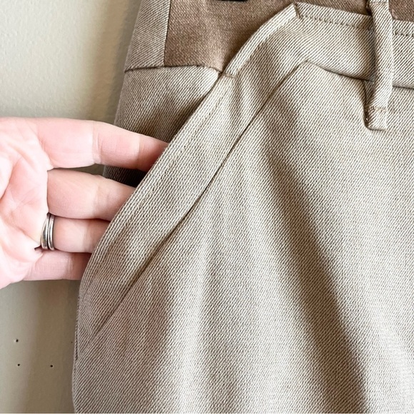 ETCETERA Pencil Skirt With Pocket in Tan & Brown, Viscose Blend, Size‎ 4 - Picture 7 of 10